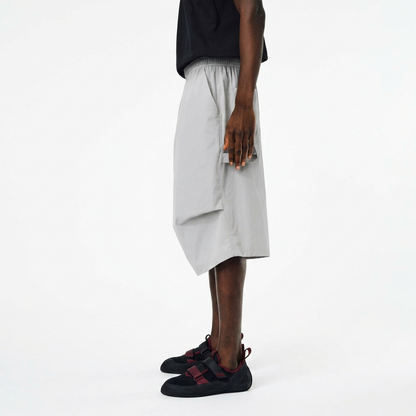 Drop Knee Shorts - Fog Grey