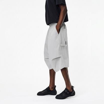Drop Knee Shorts - Fog Grey