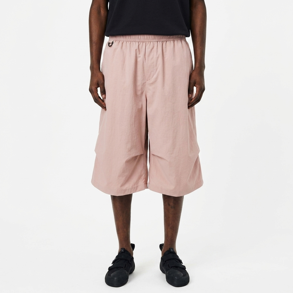 Drop Knee Shorts - Sandstone Pink