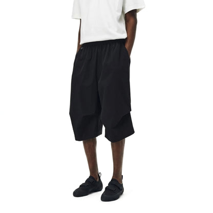 Drop Knee Shorts - Charcoal Black