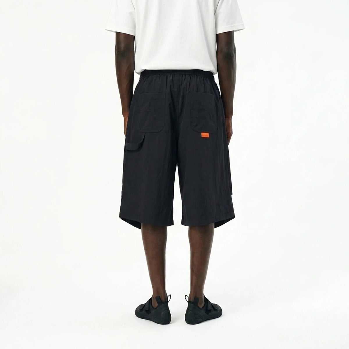 Drop Knee Shorts - Charcoal Black