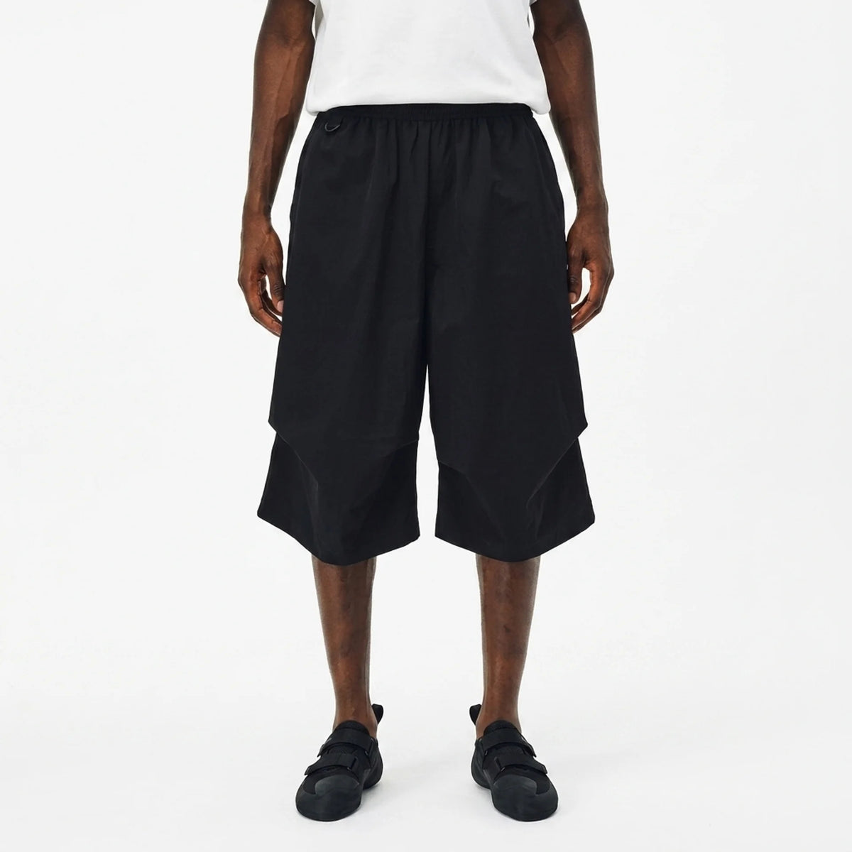 Drop Knee Shorts - Charcoal Black