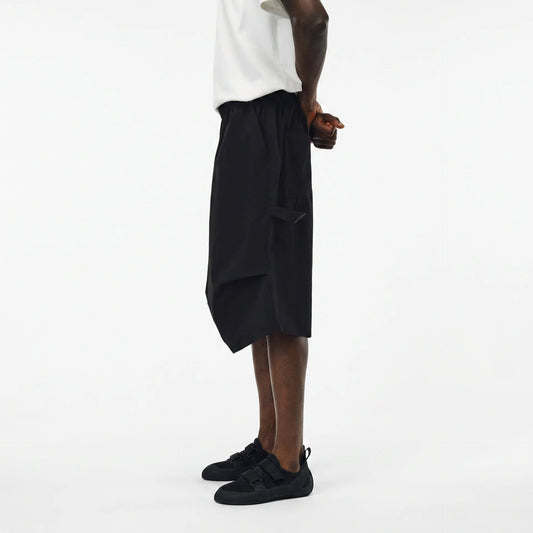 Drop Knee Shorts - Charcoal Black