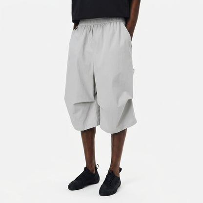 Drop Knee Shorts - Fog Grey