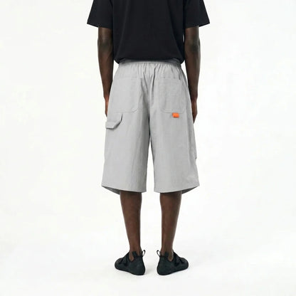 Drop Knee Shorts - Fog Grey
